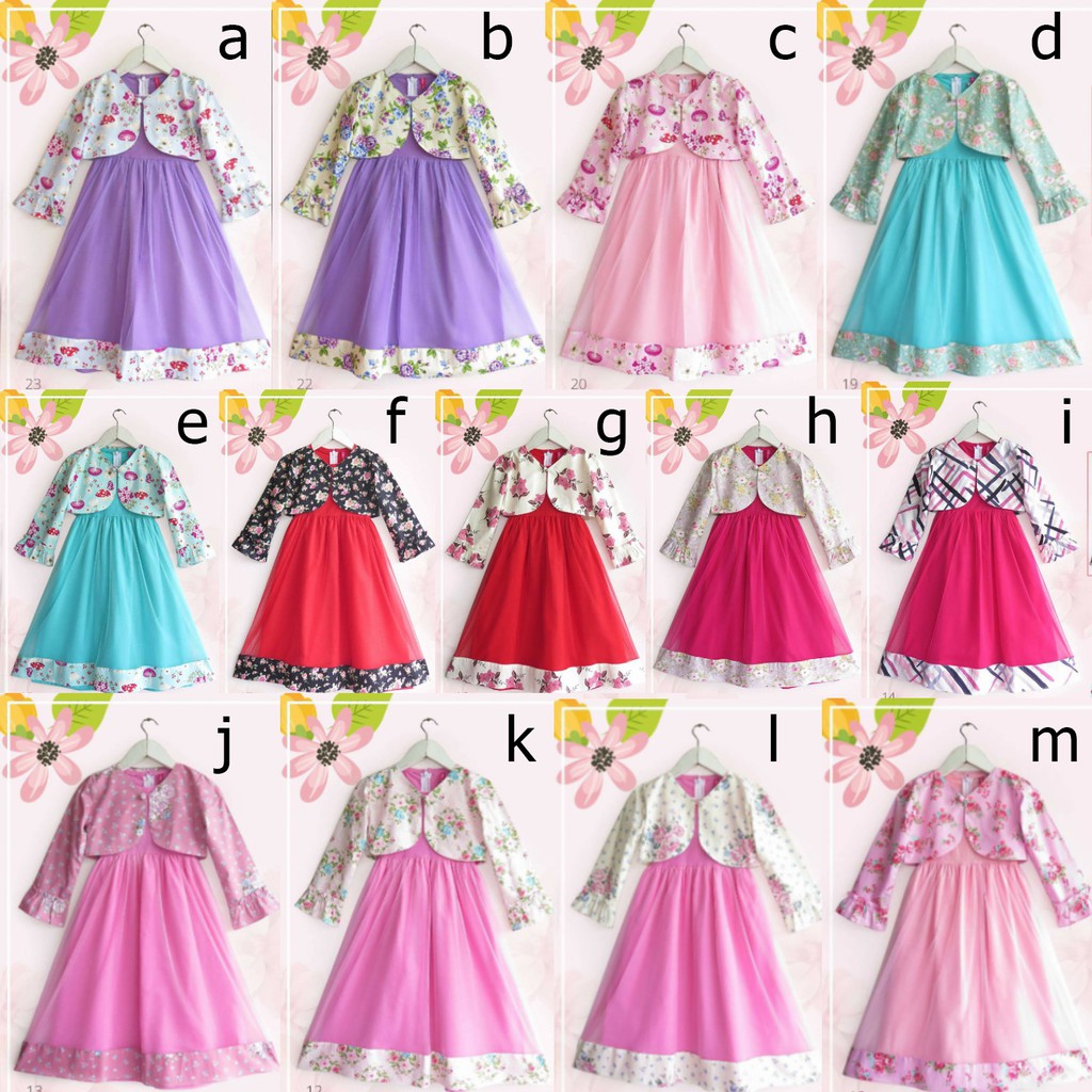 Koleksi Gamis Pesta Tutu Bolero Bayi Dan Anak Labella Shopee