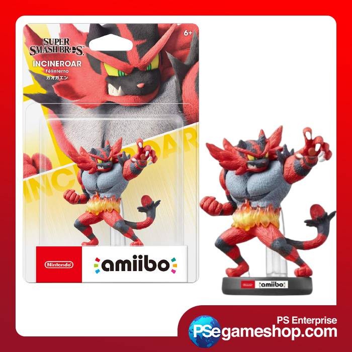 Incineroar Super Smash Bross Amiibo