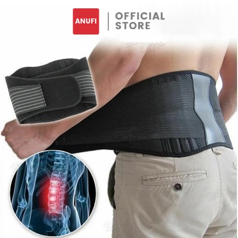 Sabuk Terapi Pinggang Tourmaline Pemanas Pinggang Hilang Sakit Pinggang Pegal Saraf Kejepit