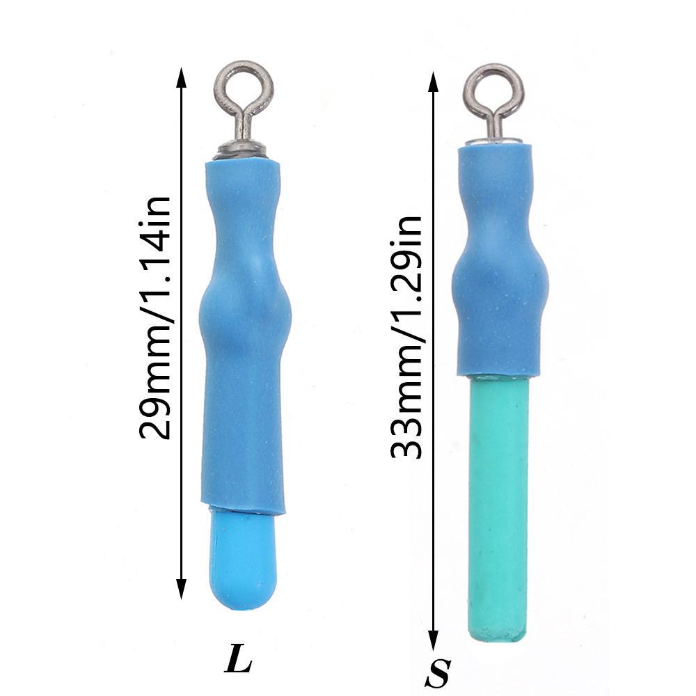 Top 50Pcs/Lot Alat Pancing Blok Putaran Karet Tahan Lama Bobber Baru