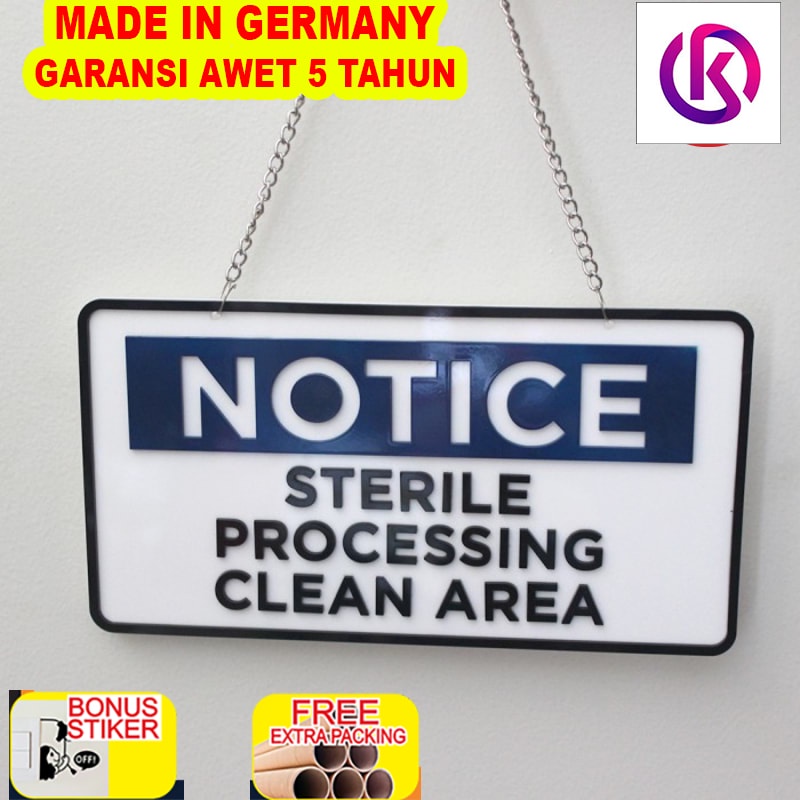 

Promo Sign Board Acrylic Sterile Area | Sign Akrilik Timbul