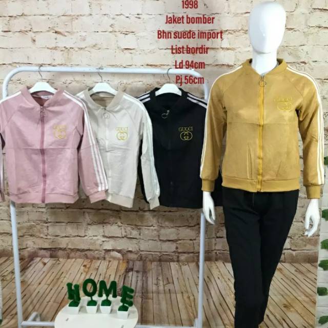 Jaket gucci suede premium import