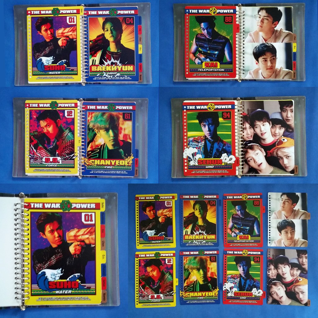 

Pembatas personel EXO kpop binder 2 Ring, 6 Ring, 20 Ring, 26 Ring 1 set 8 lembar