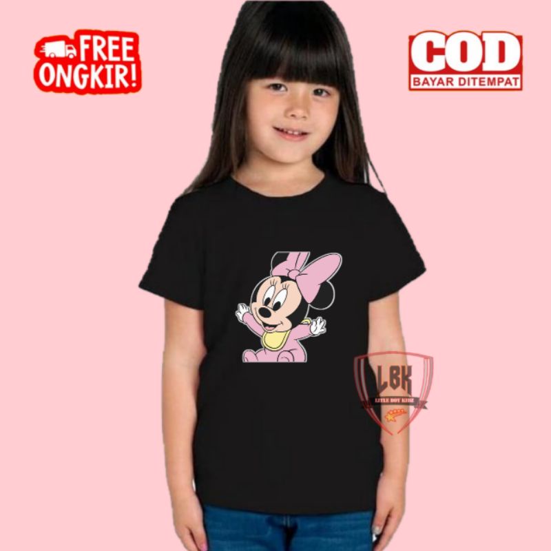 KAOS ANAK GAMBAR MINNIE MOUSE / BAJU ANAK GAMBAR MINNIE MOUSE / BAJU KAOS ANAK GAMBAR MINNIE MOUSE T