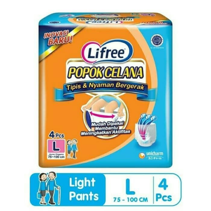 LIFREE POPOK DEWASA CELANA L4 L 4  LIFREE ADULT PANTS L4 L 4