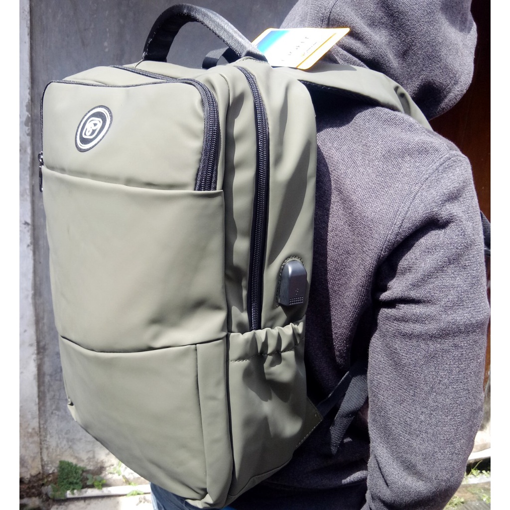 TAS RANSEL SEKOLAH PRESIDENT IMPOR ORIGINAL USB KABEL WATER FROOF BONUS MANTOL/RANSEL KANTOR PRESIDE