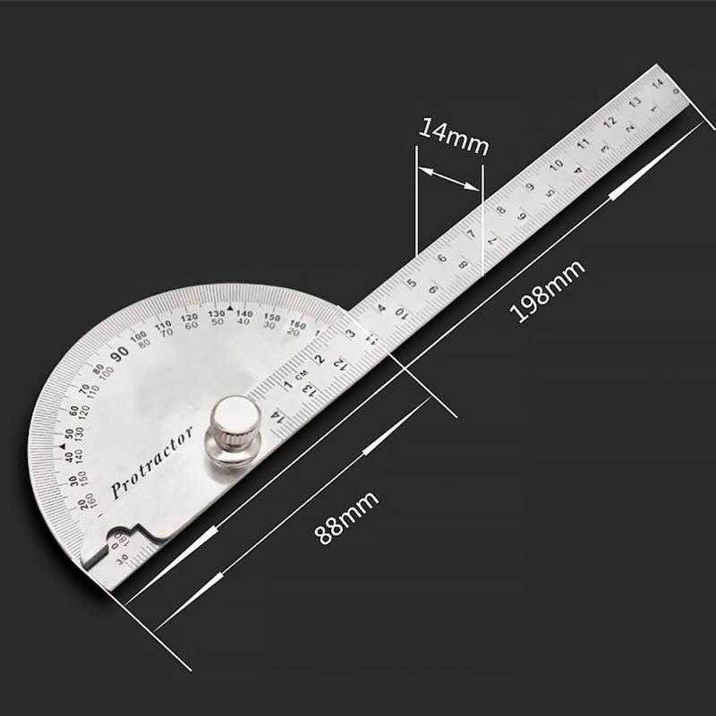 Penggaris Pengukur Sudut Busur Derajat Angle Protractor