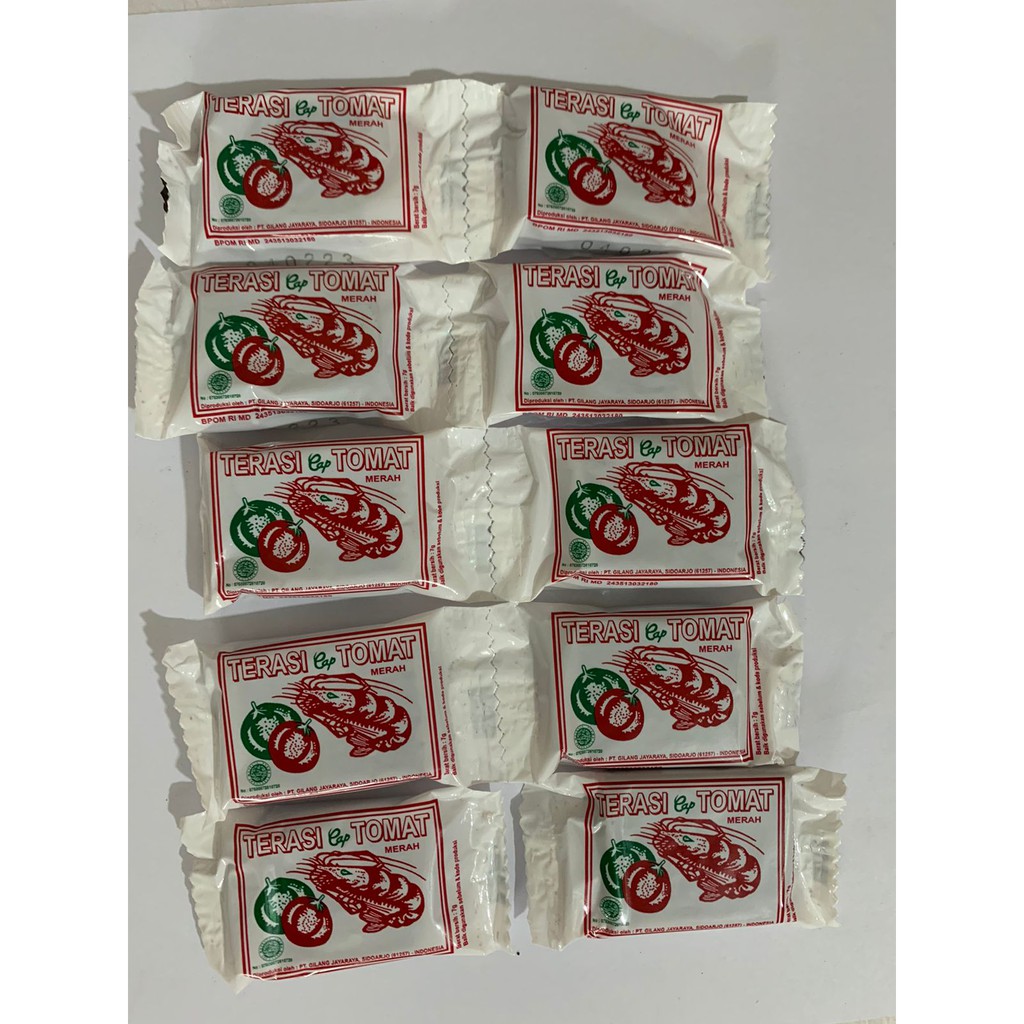 

Terasi Udang Cap Tomat 1 Renceng isi 10 sachet [7gr/pcs] - 01