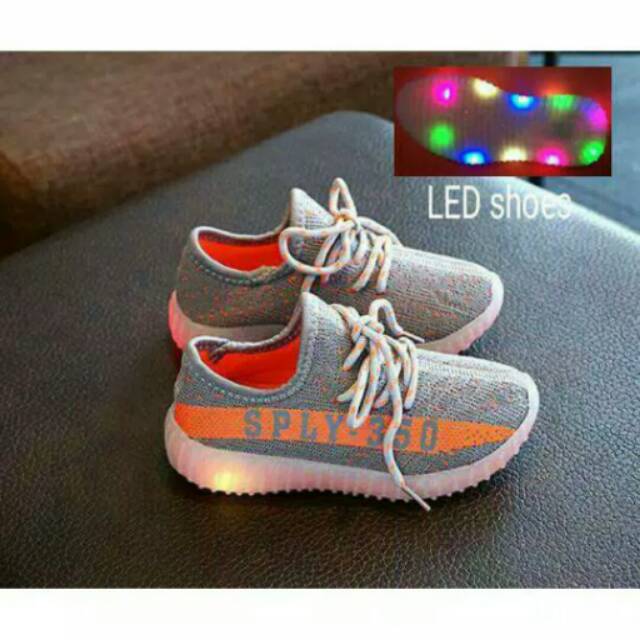 Sepatu Anak LED Splay 350 Grey