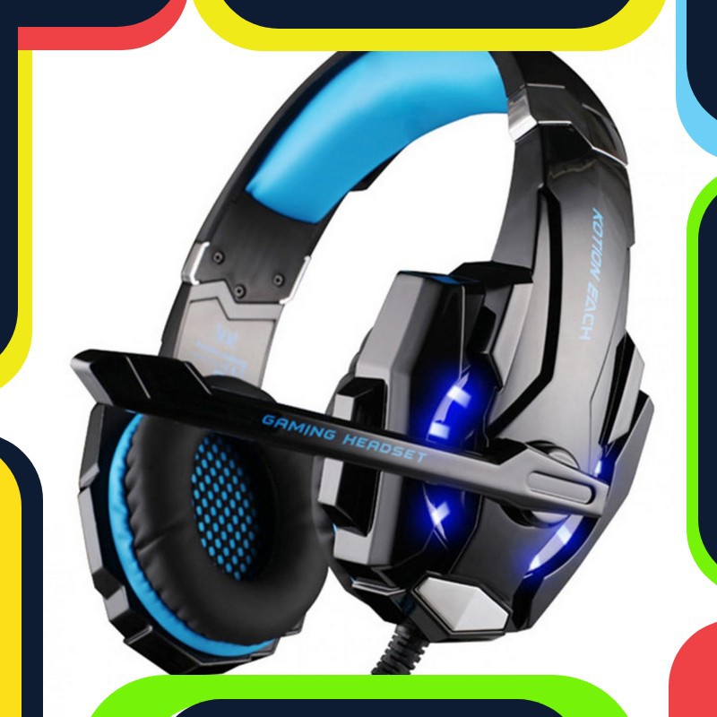 Bayar Ditempat Kotion Each G9000 Gaming Headset Twisted with LED Light