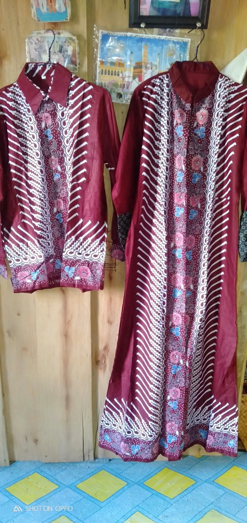 Sarimbit/couple Batik Modang Bunga Terbaru Baju Kondangan Dan Baju Pesta Termurah