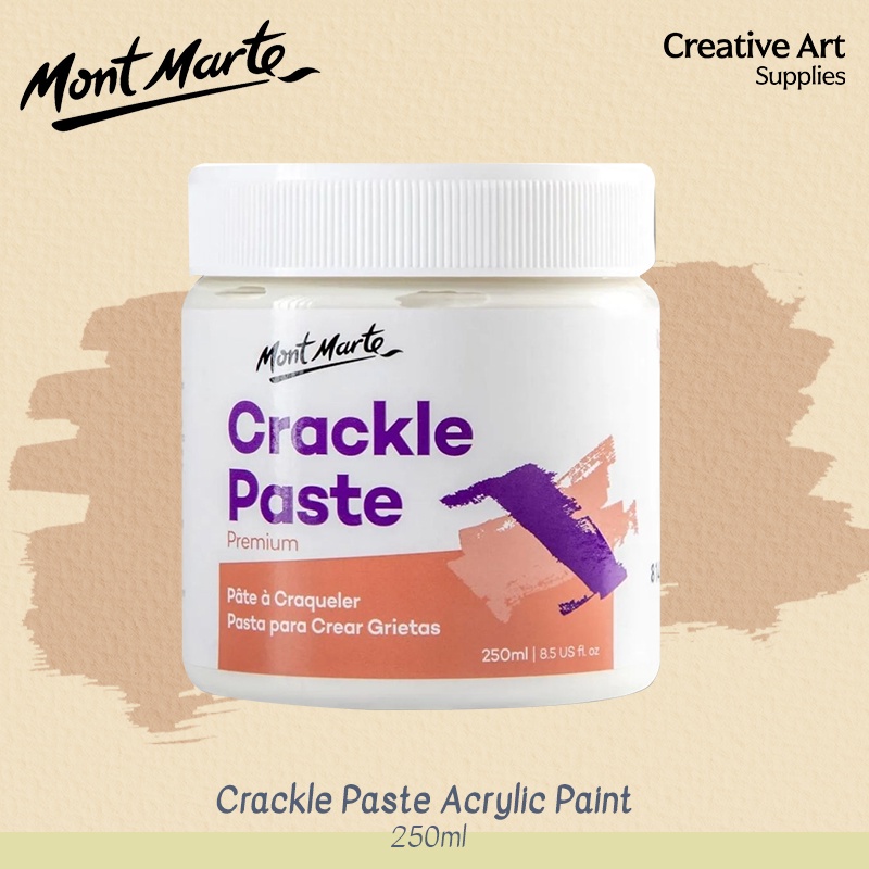 

Mont Marte Crackle Paste 250ml adding Texture Retak