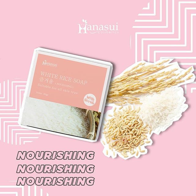 Hanasui Rice Soap Original BPOM Girlsneed77 Sabun Beras Hanasui Asli