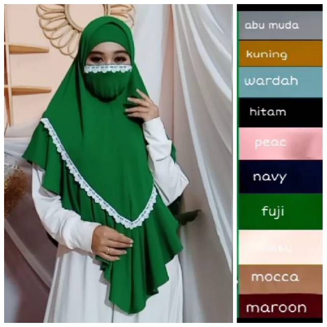 Jilbab Naura renda