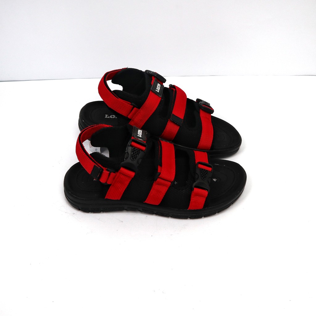 TERBARU NEW SANDALS MEN SANDAL GUNUNG PRIA CASUAL LOZTA ZARI TRIPEL WARNA GREY BLACK RED GREEN