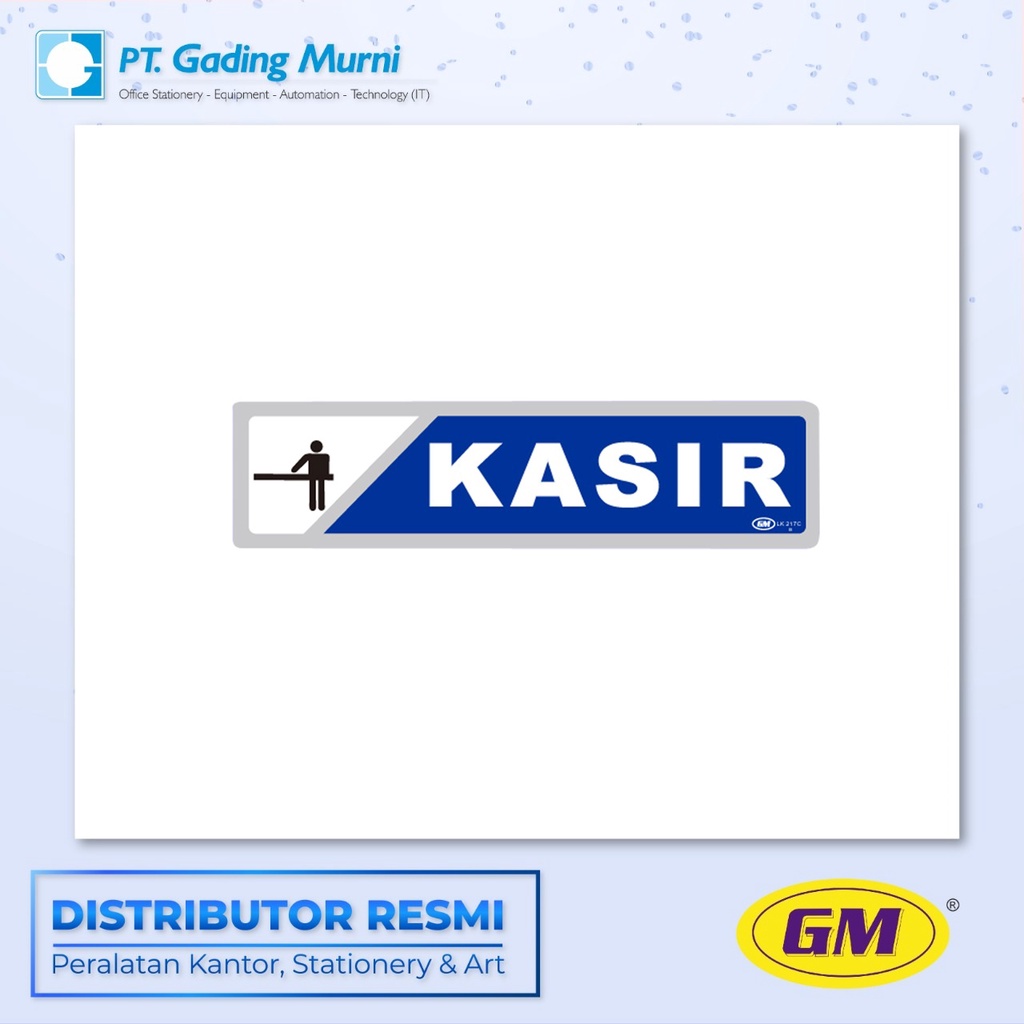 

GM LABEL KECIL LK 217 WARNA KASIR GAMBAR