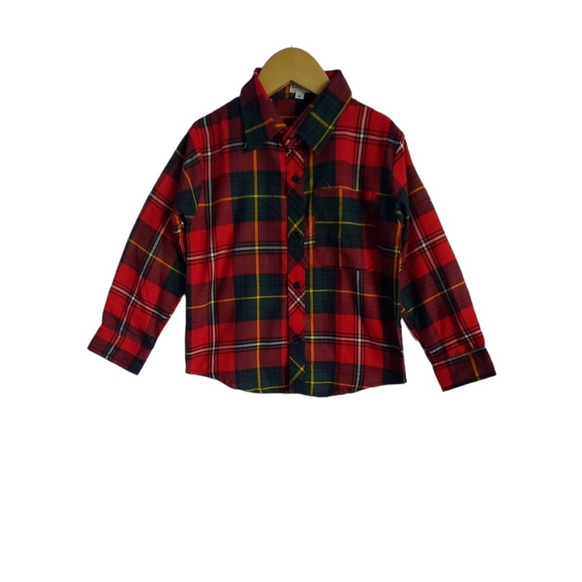 Kemeja Anak Flanel Boy Neeca Kiddos Kemeja Anak Cowok Murah Size 2,4,6,8,10 Tahun