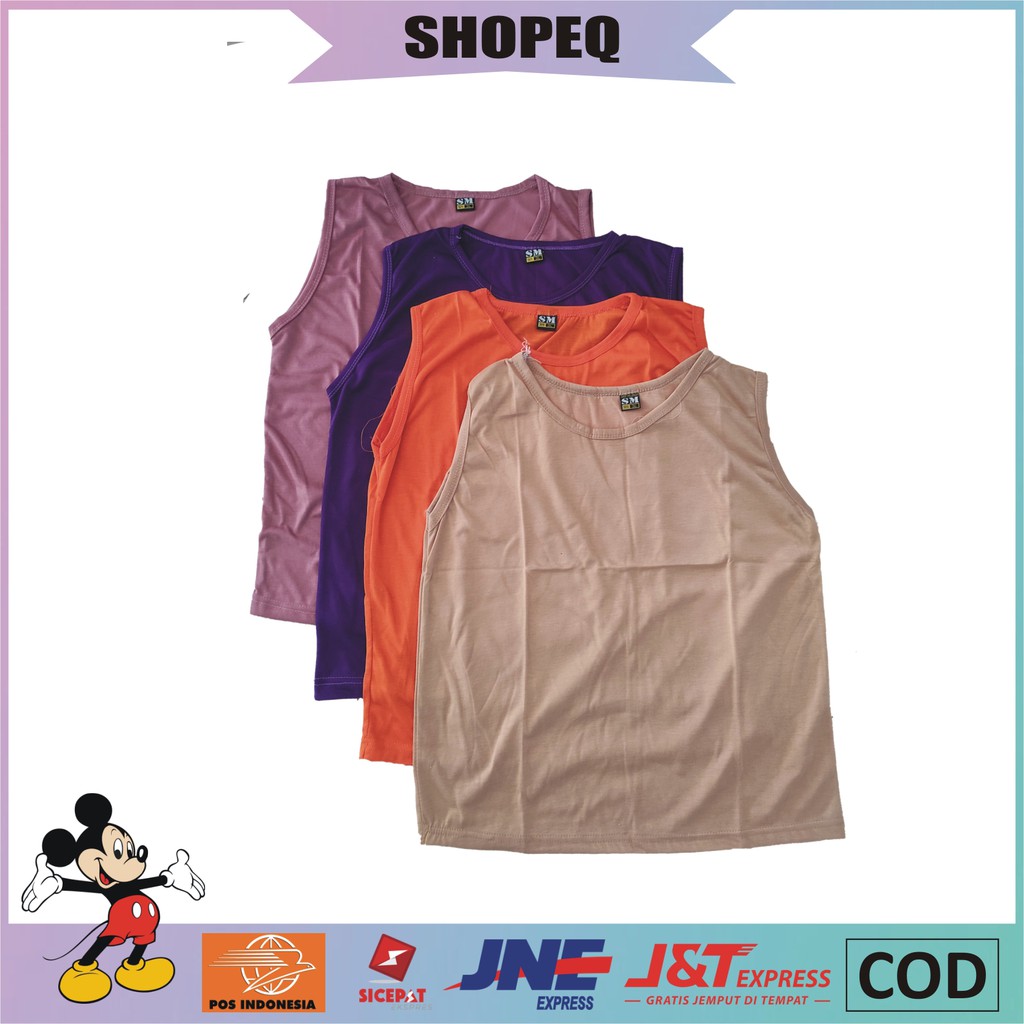 MANSET WANITA TANPA LENGAN MANSET BUNTUNG TANPA LENGAN MURAH MANSET KERAH O SIZE XL 3L