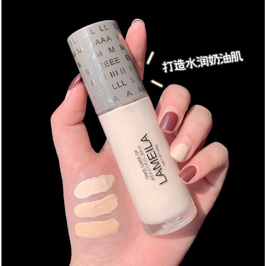 SHINE STAR - LAMEILA NEW Foundation Tiga Warna Take Care Of Beautiful Skin (COD)