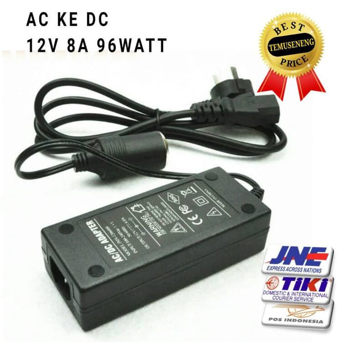 Adaptor Konverter Kompresor Mini 8A 96Watt Listrik Ac Ke Dc