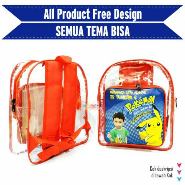 Tas Ransel Mika / Tas Souvenir Ulang Tahun / Goodie Bag / Tas Souvenir / Tas Souvenir Mika