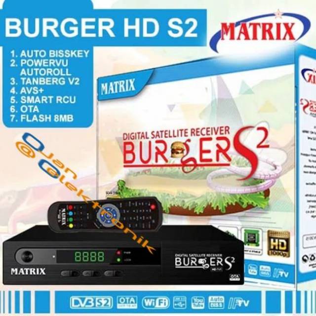 Receiver Matrix Burger HD Mini S2  Include SCAM & IPTVg