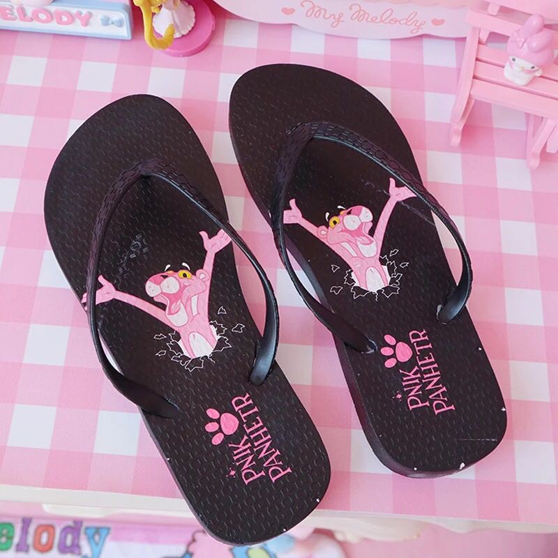 SANDAL JEPIT PINK PANTHER WHITE