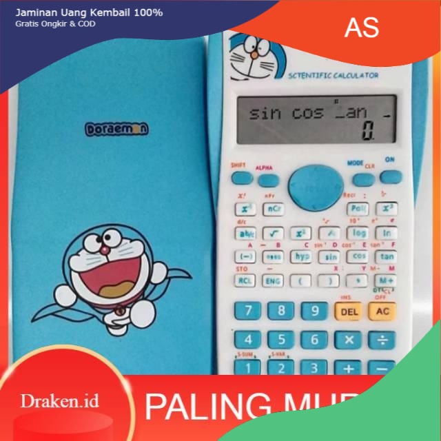 

Murah [COD} Kalkulator Scientific Doraemon fx 350 Ms . Kalkulator Doraemon . Scientific Kalkulator