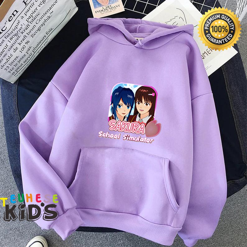 jaket hoodie anak motif gaming sakura sakura school simulator terbaru 02