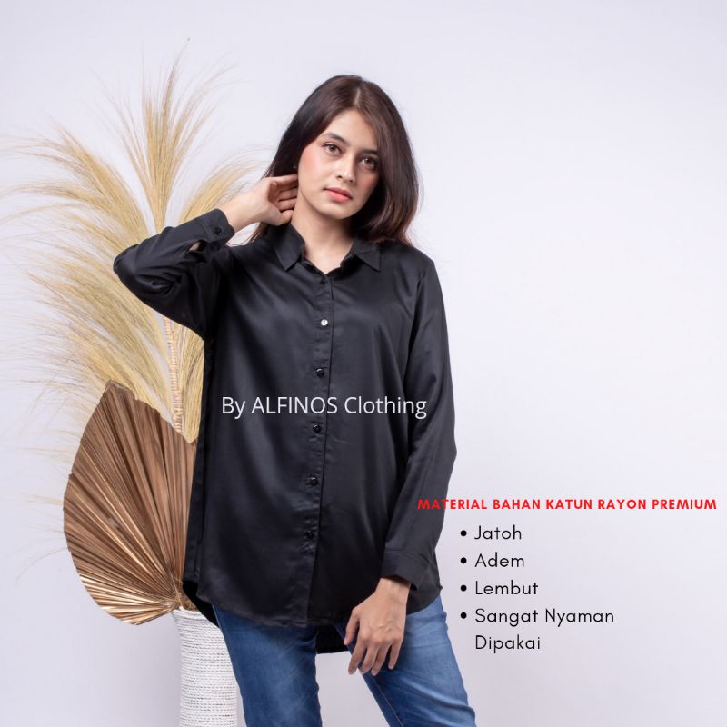 Kemeja Wanita | Kemeja Wanita Lengan Panjang | Baju Kemeja Wanita | Kmeja Wanita | Kemeja Katun