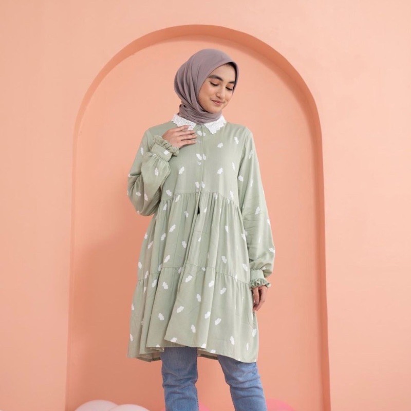 READY BISA GOSEND Awan Blouse by Vanilla hijab / vanill hijab official / vanilla hijab original