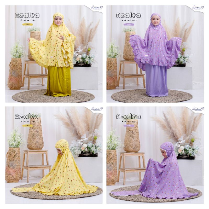 LUVENA / MUKENA AZALEA / MUKENA KIDS / MUKENA ANAK TERBARU / MUKENA ADEM / MUKENA LUVENA