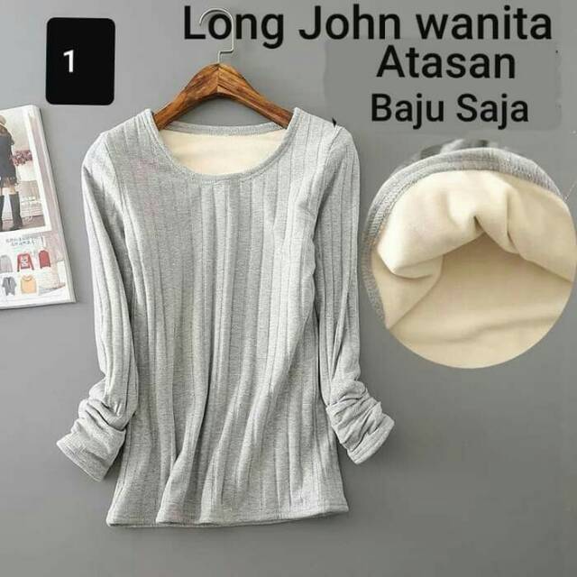 LONG JOHN MUSIM DINGIN WANITA-PAKAIAN WINTER CEWEK-ATASAN LONG JOHN MUSIM SALJU-BAJU MUSIM DINGIN