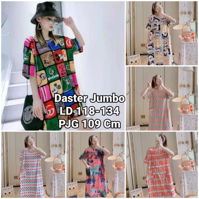 New Daster Jumbo Import/ Baju Tidur Wanita Murah / Daster Wanita Jumbo Import C08-A,B,C