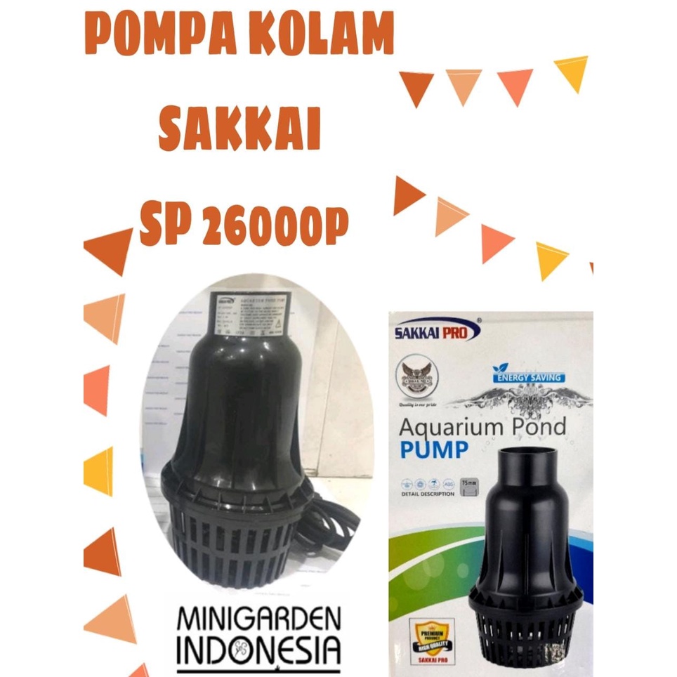 SAKKAI SP-26000P AQUARIUM POND PUMP POMPA AIR CELUP KOLAM HIDROPONIK