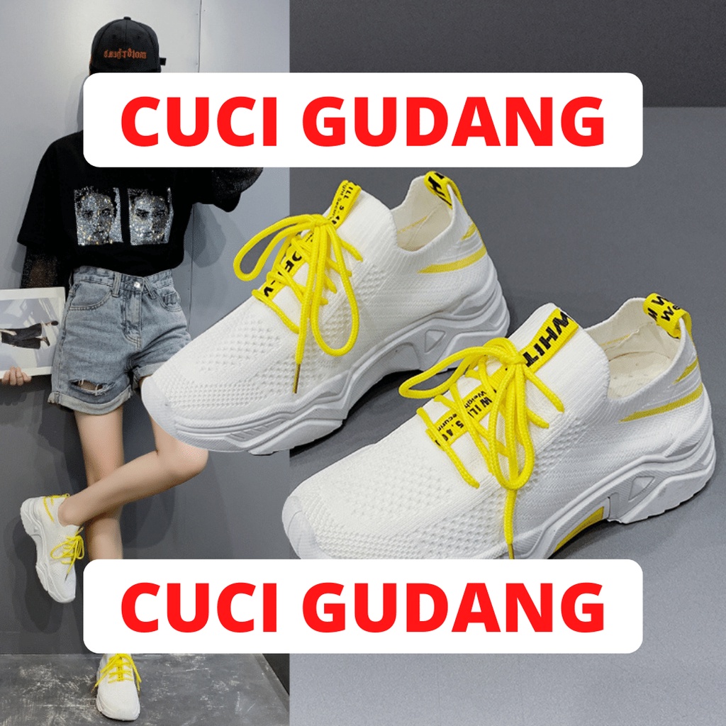 Cuci Gudang ! Sepatu Olahraga Wanita Sepatu Sneaker Wanita Import cewek Sepatu Sport Shoes Running Fashion SP-038