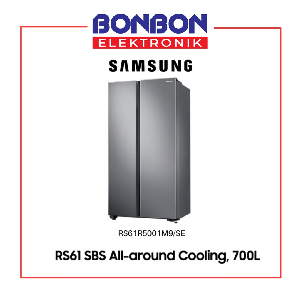 Samsung Kulkas Side by Side RS61R5001M9 All-Around Cooling 700L RS61