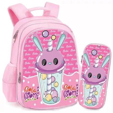 GGS - Tas Ransel Anak Perempuan Karakter BOBA - RANSEL BOBA BARU BISA NYALA - RANSEL BOBBA - TAS BOBA ANAK CEWE - School Bag Tas Sekolah Anak - Tas Anak Sekolah Tas Anak Kecil Tas Anak SD Tas Anak TK Promo Diskon Termurah Terlaris Terbaru Best Seller