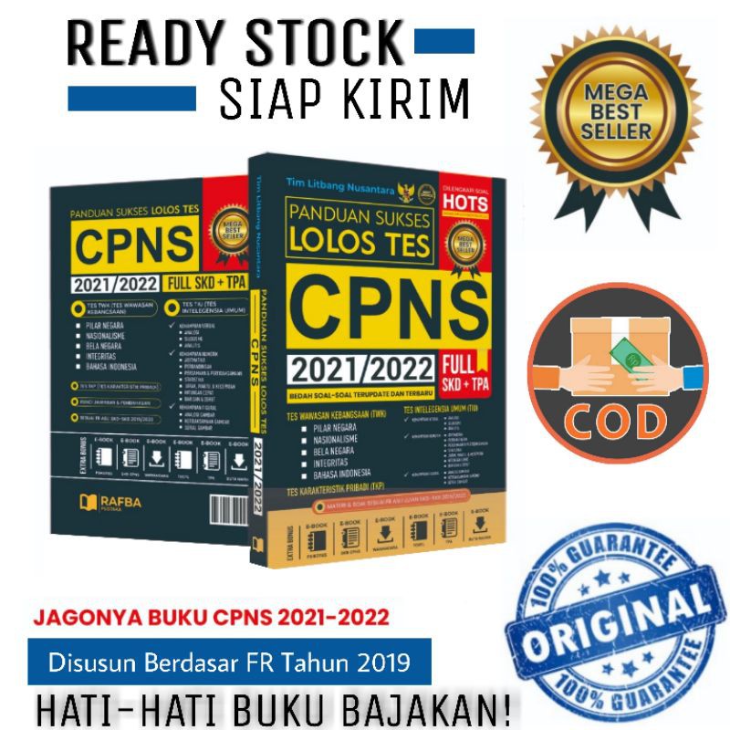 BUKU PANDUAN SUKSES LOLOS CPNS 2021/2022 RESMI TES CPNS 2021/2022 BUKU CPNS TERBARU
