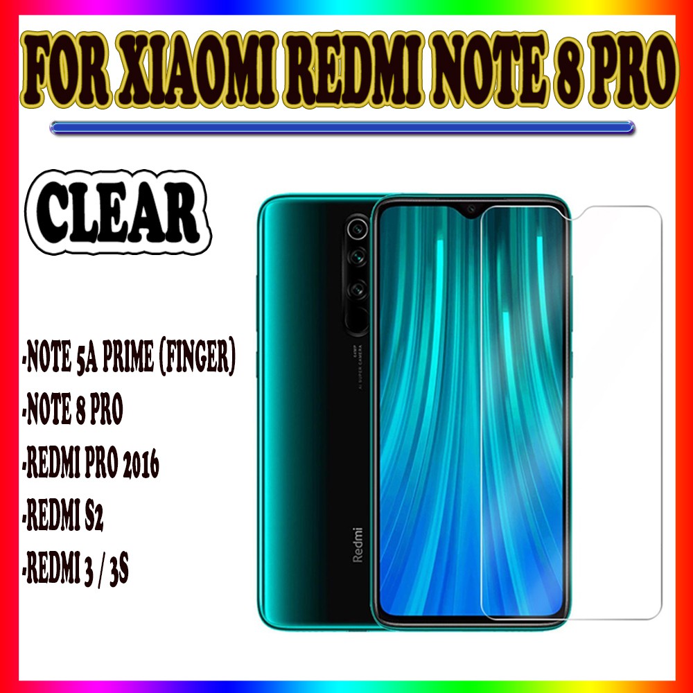 TEMPER GLASS XIAOMI REDMI NOTE 5A PRIME XIAOMI REDMI NOTE 8 PRO REDMI NOTE 9 REDMI NOTE 9 PRO XIAOMI REDMI PRO 2018 XIAOMI REDMI S2 XIAOMI REDMI 3 / XIAOMI REDMI 3S ANTI GORES KACA TEMPER GLASS