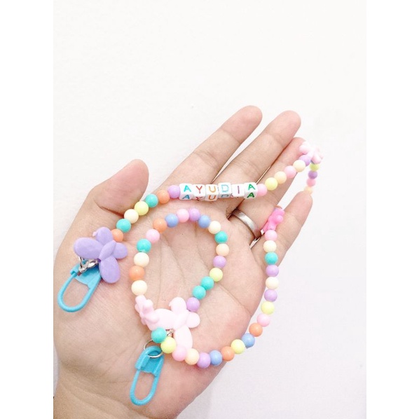 (CUSTOM NAMA) Strap masker / Strap masker anak / Kalung masker anak