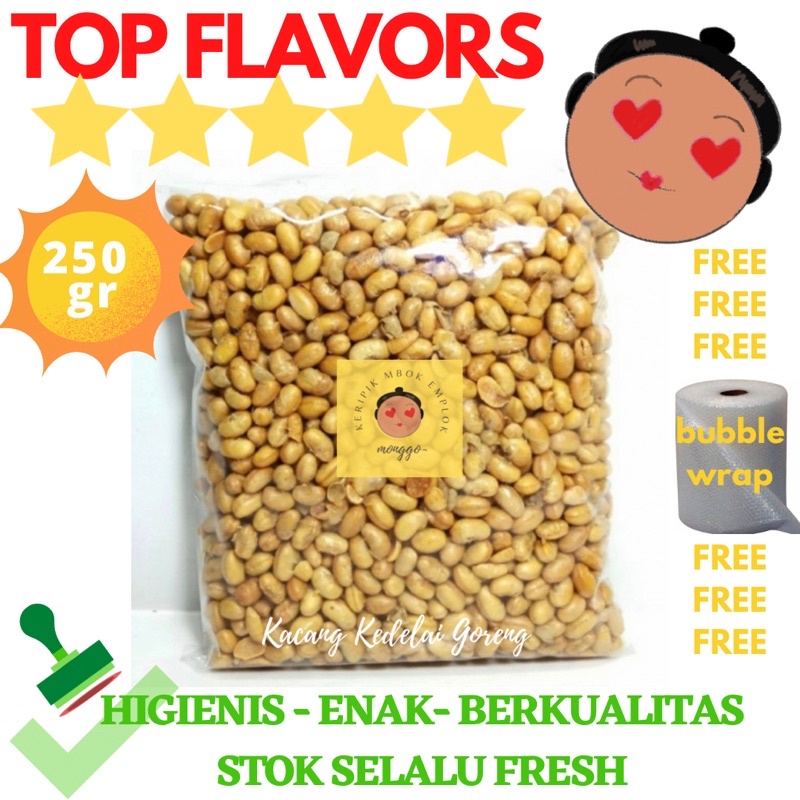 

KACANG KEDELE KEDELAI GORENG CANGLAIRENG RENYAH MATANG GURIH ASIN