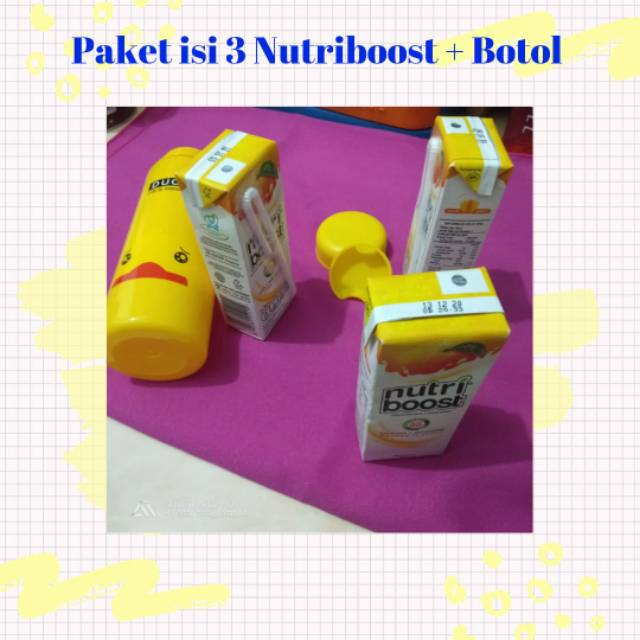 

Paket minuman nutri Boost free bottle lucu