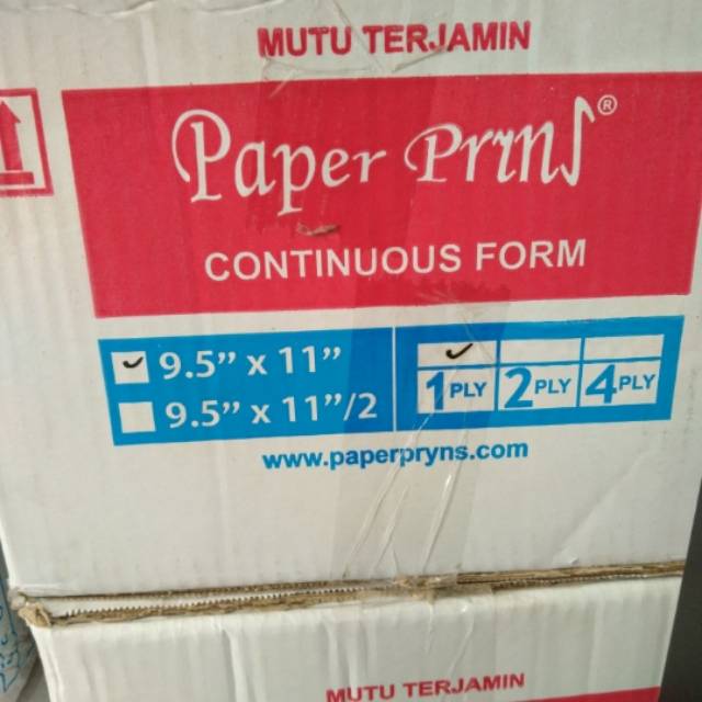 

Contoh form paper prins 1 ply full