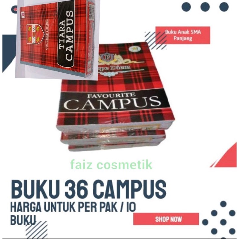 

Buku Tulis Sekolah Big Boss Campus [Isi 36 Lembar/10 Buku] / Write Book Bigboss [1 Pack]