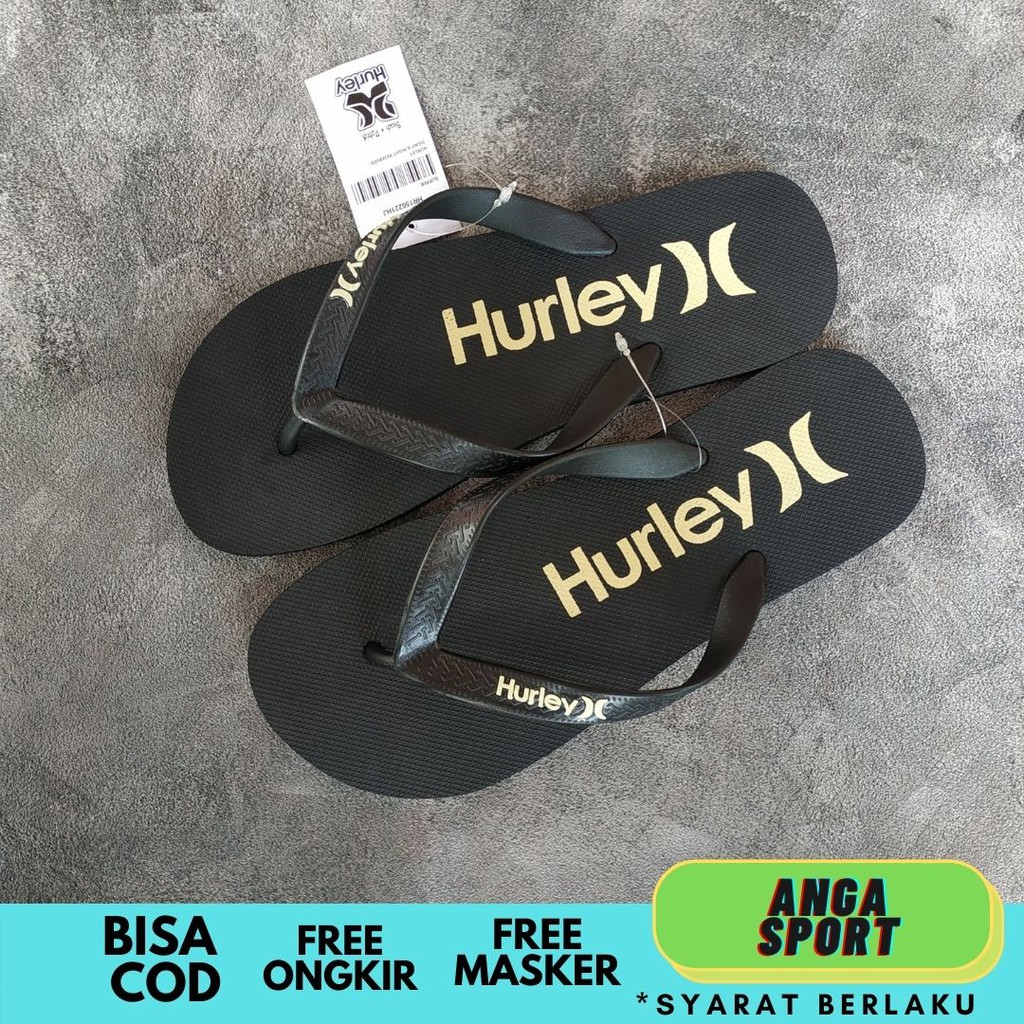 SANDAL JEPIT PRIA HURLEY / SENDAL COWOK JEPIT DISTRO KEREN / SANDAL KASUAL KEKINIAN PREMIUM