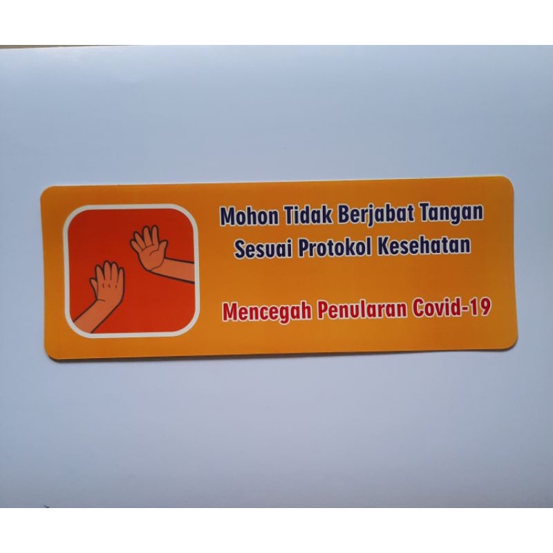 

Stiker Protokol Kesehatan| Stiker Mohon Tidak Berjabat Tangan