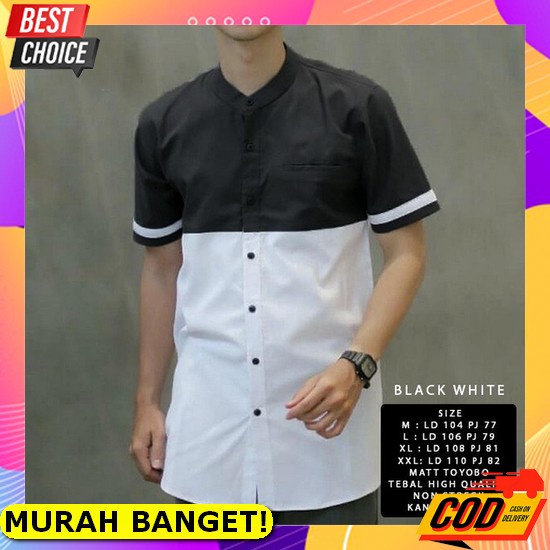 Baju Koko Kurta Ff Pria Dewasa Lengan Panjang Matterial Cotton Toyobo Size M-L-Xl Terbaru 2022 [Orat
