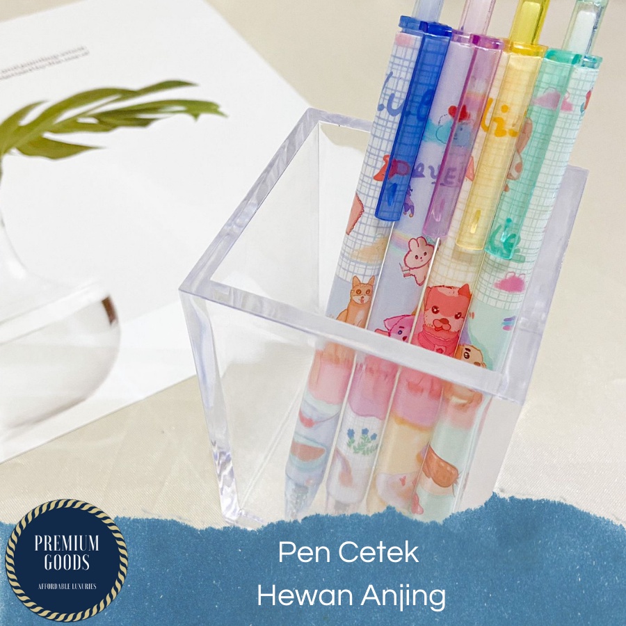

GROSIR 4 8 12 PCS PULPEN CETEK MEKANIK GAMBAR KARTUN HEWAN DOG RABBIT UNIK LUCU FANCY BOLPEN PENA PEN TERMURAH BISA COD