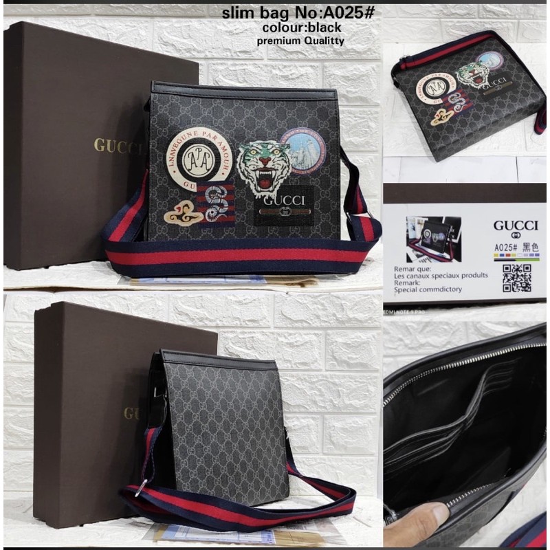 messenger bag Gucci import premium tas selempang gucci import